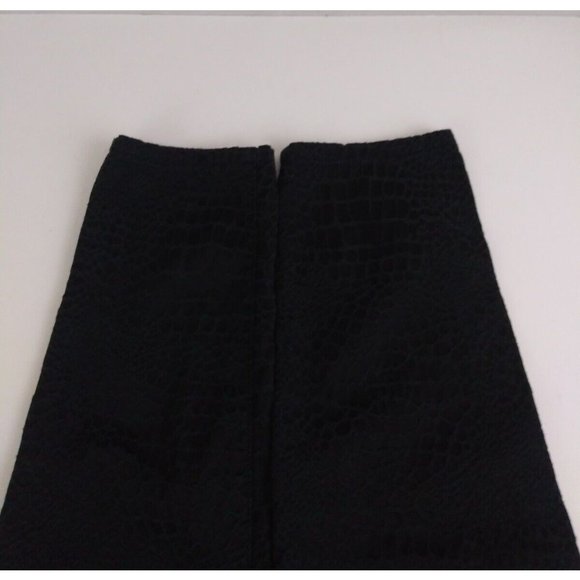 H&M Women's Black Snakeskin Design Straight Leg Jeans Size 12 - Picture 5 of 8